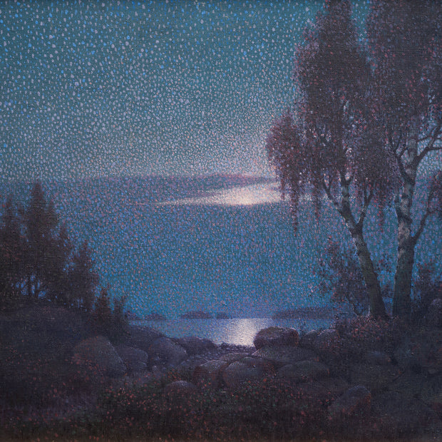 Harry Dahlström - Lake View in Moonlight