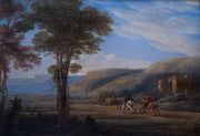 Netherlandish 17th Century School - Landscape with Riders