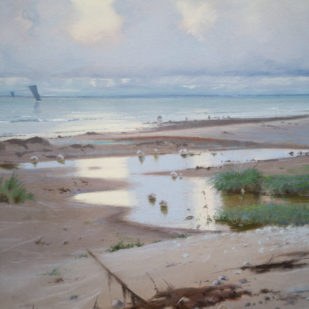 Frants Henningsen - A Summer's Day on Hornbæk Beach, 1886