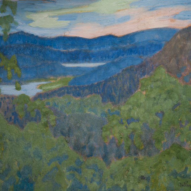 Helmer Osslund - Landscape View From Nordingrå, 1916