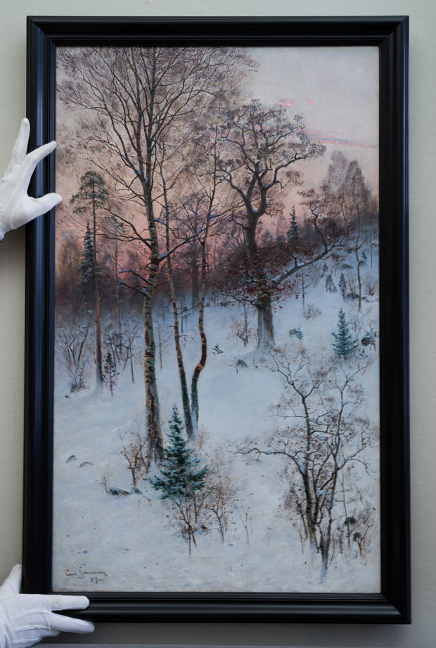 Carl Johansson - Winter Landscape From Björksätra, 1887