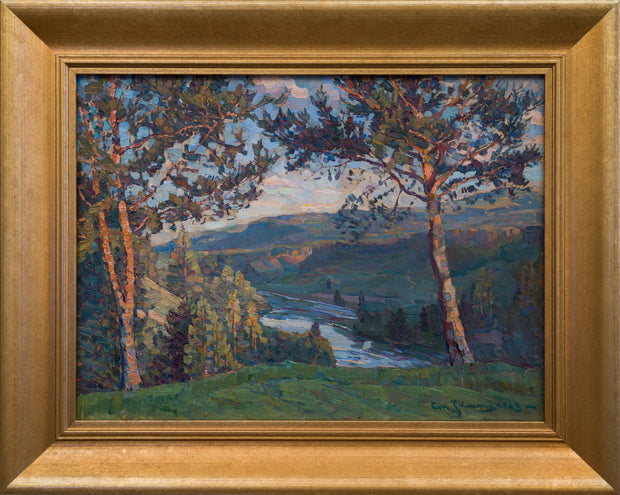 Carl Johansson - A Tranquil Landscape View, 1943