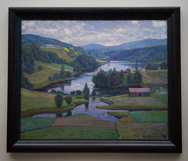 Carl Johansson - Landscape View, Nordingrå, 1915