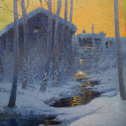 Olof Walfrid Nilsson - Winter Evening at the Mill