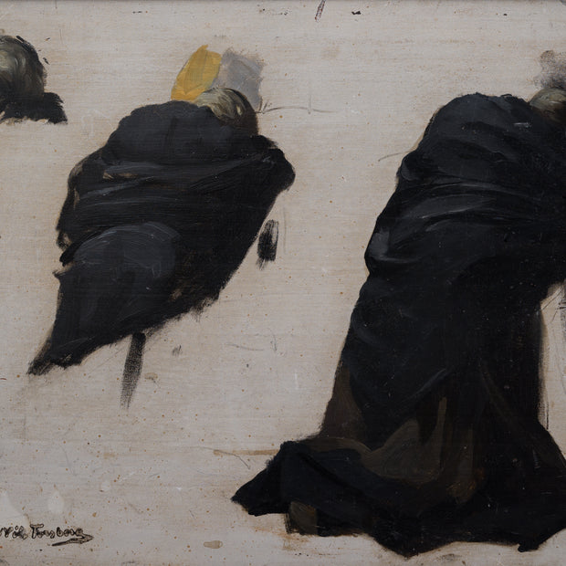 Nils Forsberg - Oil Sketch for the Painting "Death of a Hero", c. 1885-88