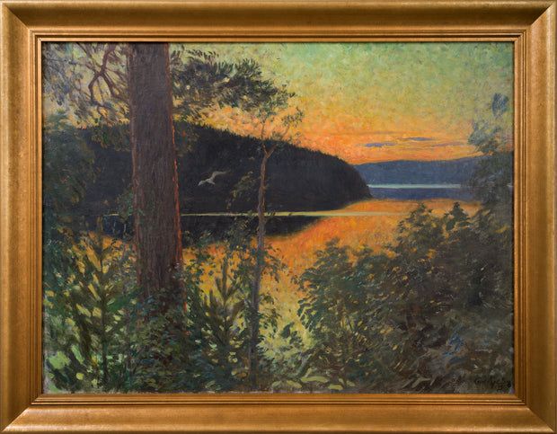 Carl Kjellin - Sunset Over the Lake
