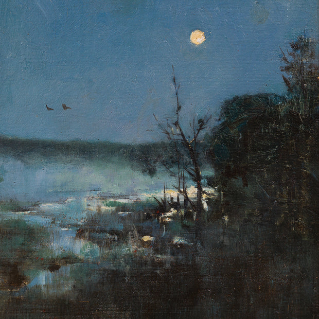 Elias Erdtman - Moonlit Reflections, Heyst-sur-Mer