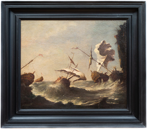 Francesco Guardi - Shipping in Stormy Waters