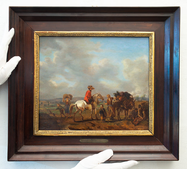 Philips Wouwerman - Landscape with Gentleman on Horseback