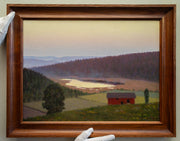 Hilding Werner - Landscape With a Red Barn