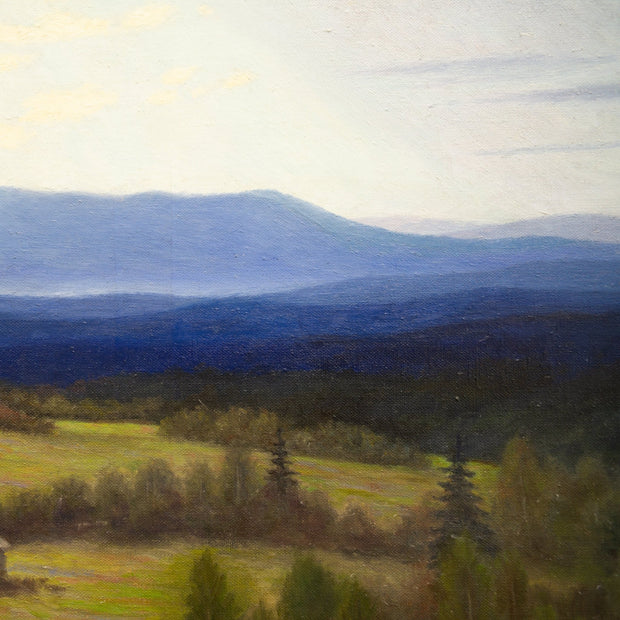 Albert liedbeck - Landscape With Blue Mountains - CLASSICARTWORKS