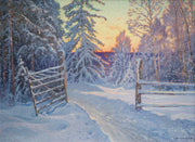 Anshelm Schultzberg - "Vinterväg" (A Winter Road) - CLASSICARTWORKS