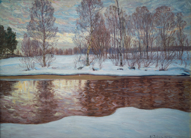 Anton Genberg - Winter Landscape, 1919 - CLASSICARTWORKS