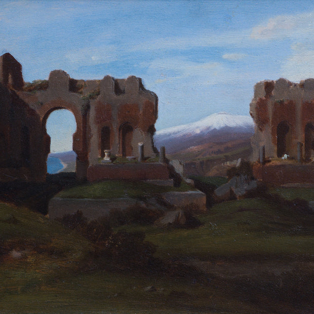 Artist Unknown - Ruins of the Theatre at Taormina - CLASSICARTWORKS