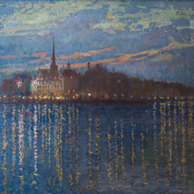 Axel Erdmann - View Over Gamla Stan, Stockholm, 1910 - CLASSICARTWORKS