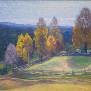 Carl Johansson - Autumn Landscape With Blue Mountains - CLASSICARTWORKS