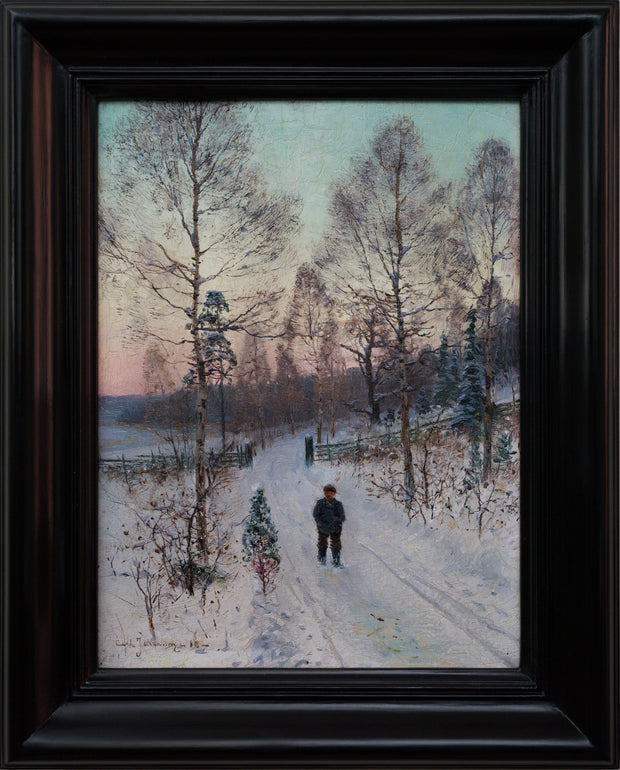 Carl Johansson - Winter Walk, 1886 - CLASSICARTWORKS