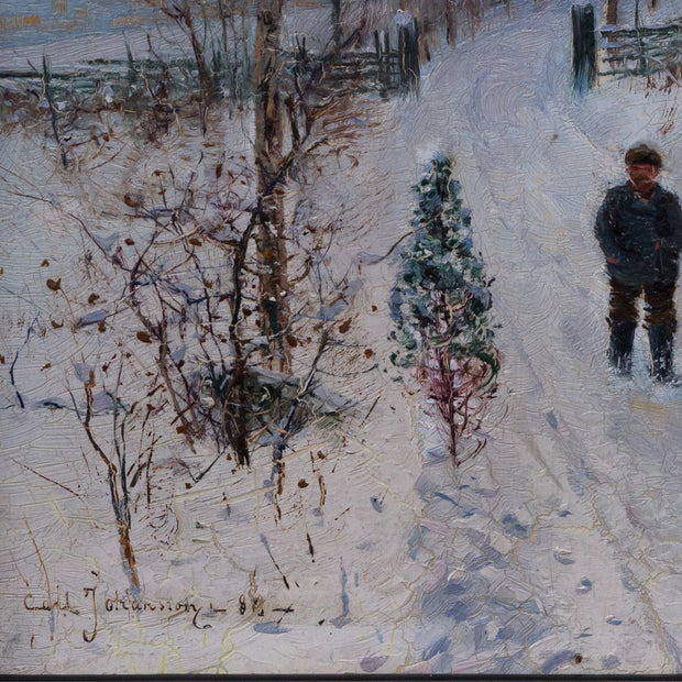 Carl Johansson - Winter Walk, 1886 - CLASSICARTWORKS