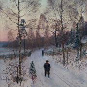 Carl Johansson - Winter Walk, 1886 - CLASSICARTWORKS