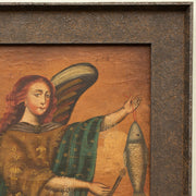 Cuzco School - A Portrait of Archangel Raphael With Fish - CLASSICARTWORKS