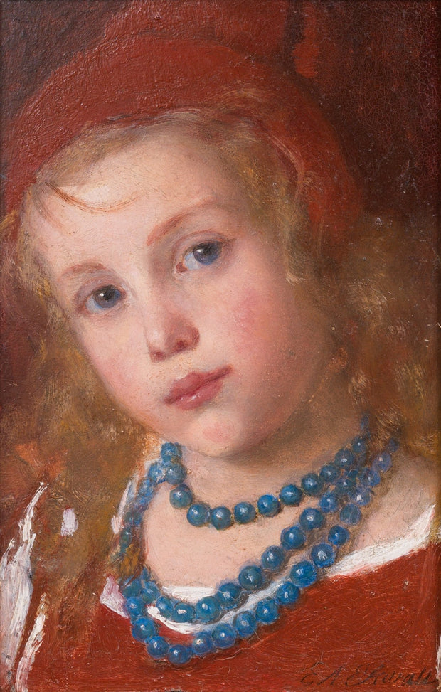 Emma Ekwall - The Girl With Blue Necklace - CLASSICARTWORKS