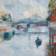 Erik Jerken - City Canal With Boats - CLASSICARTWORKS