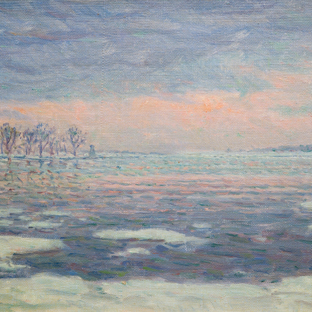 Erik Tryggelin - Winter Lake View from Vadstena, 1936 - CLASSICARTWORKS