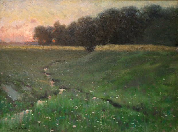 Ferdinand Hernlund - Sunset Over a Meadow - CLASSICARTWORKS