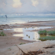 Frants Henningsen - A Summer's Day on Hornbæk Beach, 1886 - CLASSICARTWORKS