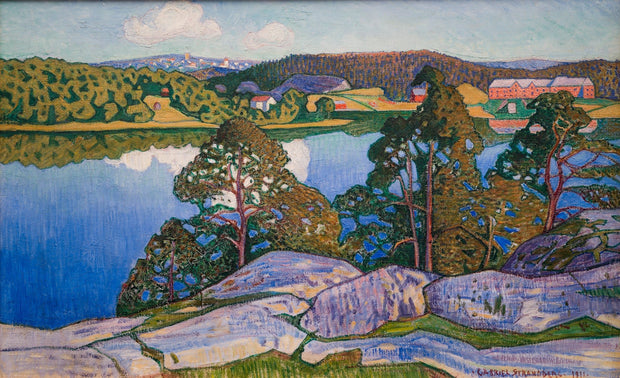 Gabriel Strandberg - Landscape from the West of Norrland, 1911 - CLASSICARTWORKS