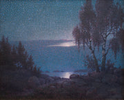 Harry Dahlström - Lake View in Moonlight - CLASSICARTWORKS