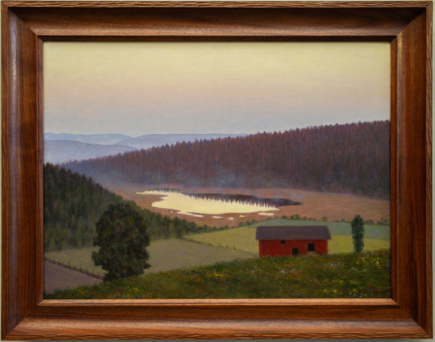 Hilding Werner - Landscape With a Red Barn - CLASSICARTWORKS
