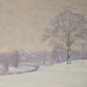 Impressionist Winter Landscape by Carl Johansson - CLASSICARTWORKS