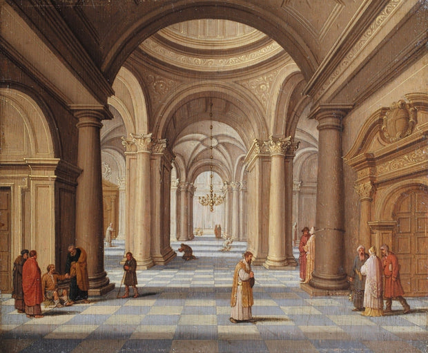 JAN VAN DER VUCHT - AN IDEAL CATHEDRAL INTERIOR - CLASSICARTWORKS