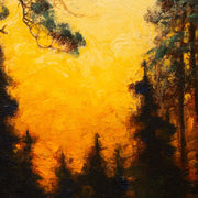 Mauritz Lindström - A Sunset in a Foggy Forest - CLASSICARTWORKS