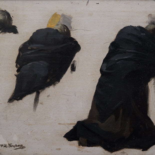 Nils Forsberg - Oil Sketch for the Painting "Death of a Hero", c. 1885-88 - CLASSICARTWORKS