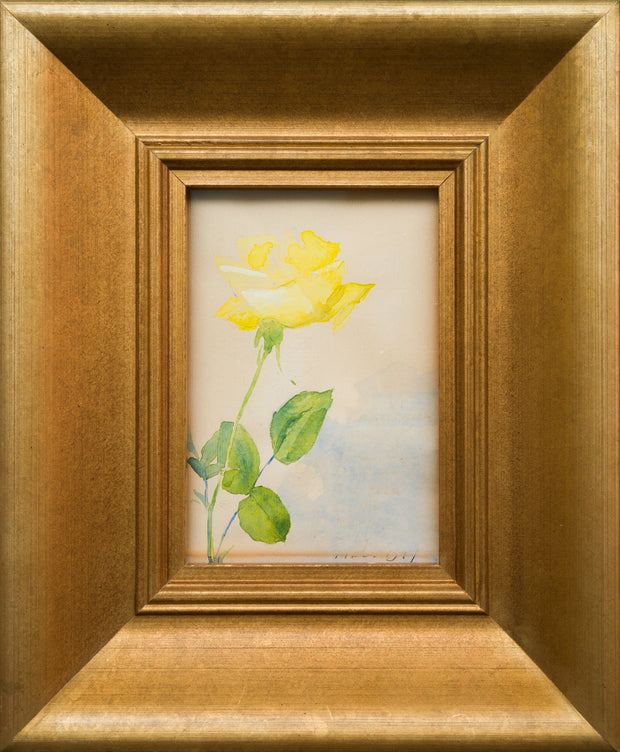 Olle Hjortzberg - A Yellow Rose - CLASSICARTWORKS