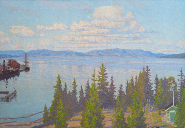Oscar Sivertzen - Fjord Landscape, 1915 - CLASSICARTWORKS