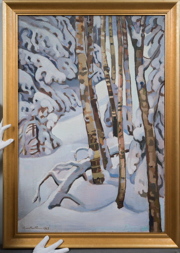 Reino Partanen - Birch Trees and Snow - Laden Spruces - CLASSICARTWORKS