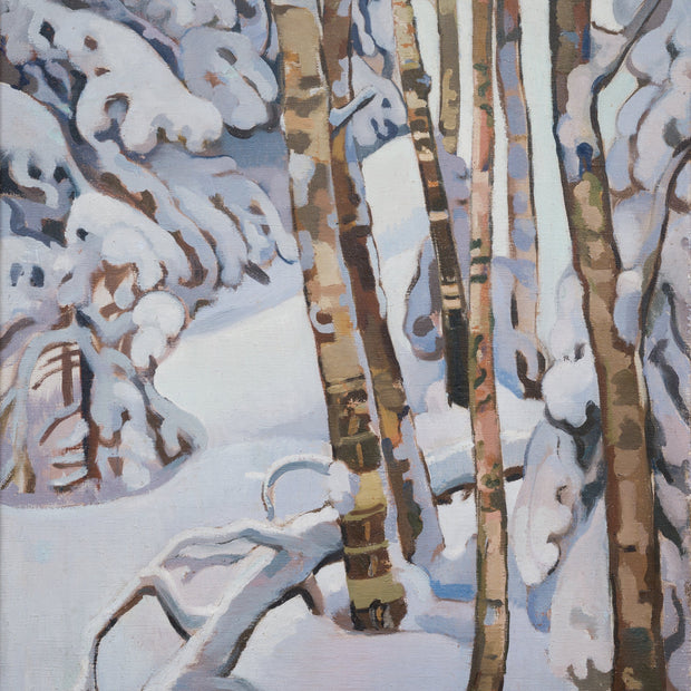 Reino Partanen - Birch Trees and Snow - Laden Spruces - CLASSICARTWORKS