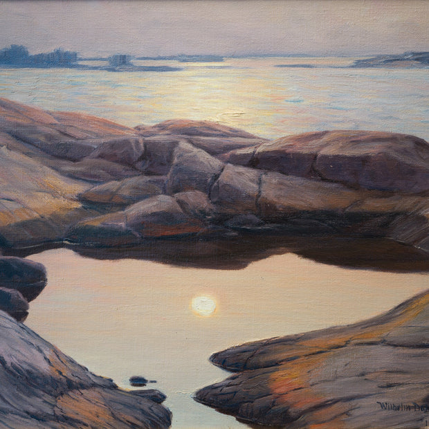 Wilhelm Dahlbom - Moonlight, Idö, 1912 - CLASSICARTWORKS