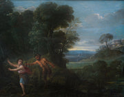 Landscape With Pan and Syrinx, Flemish School 1600s