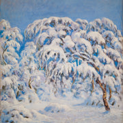 Karl Tirén - Birch Trees Covered With Heavy Snow