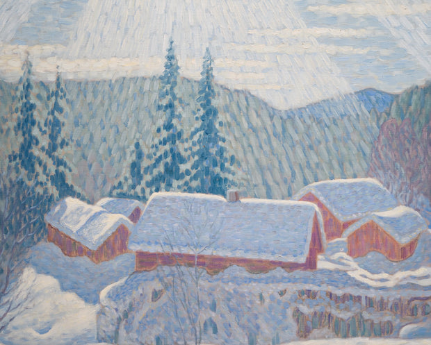Alfred Ekstam - Art Nouveau Landscape & Winter Landscape