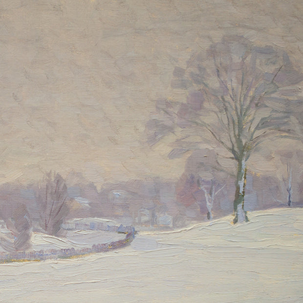 Impressionist Winter Landscape by Carl Johansson