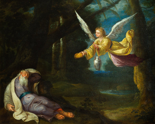 Adriaen van Stalbemt - Elias and the Angel