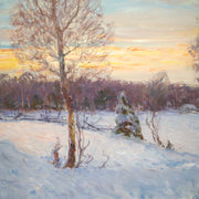 Anton Genberg - Winter Landscape in the Evening Light