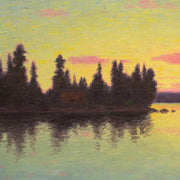 Otto Lindberg - Scandinavian Lake View in the Evening Light