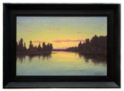 Otto Lindberg - Scandinavian Lake View in the Evening Light