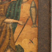 Cuzco School - A Portrait of Archangel Raphael With Fish